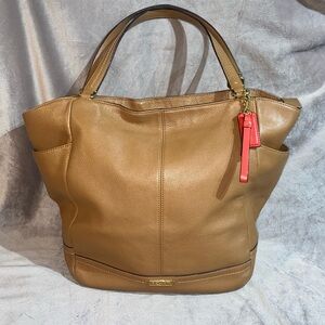 Coach Park Leather North South Tote